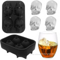 3D Skull Ice Mold Tray Food-Grade